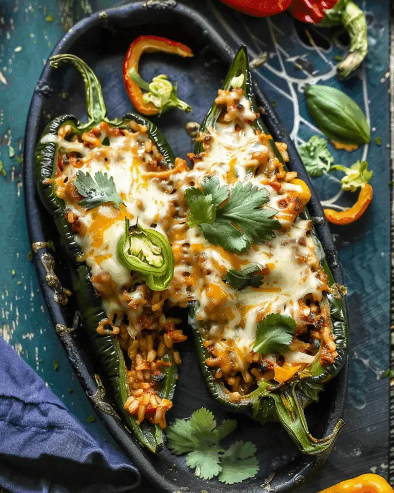 Stuffed Poblano Peppers