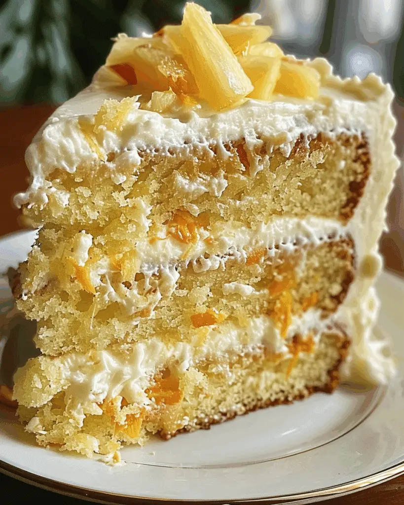 Hawaiian Carrot Pineapple Cake