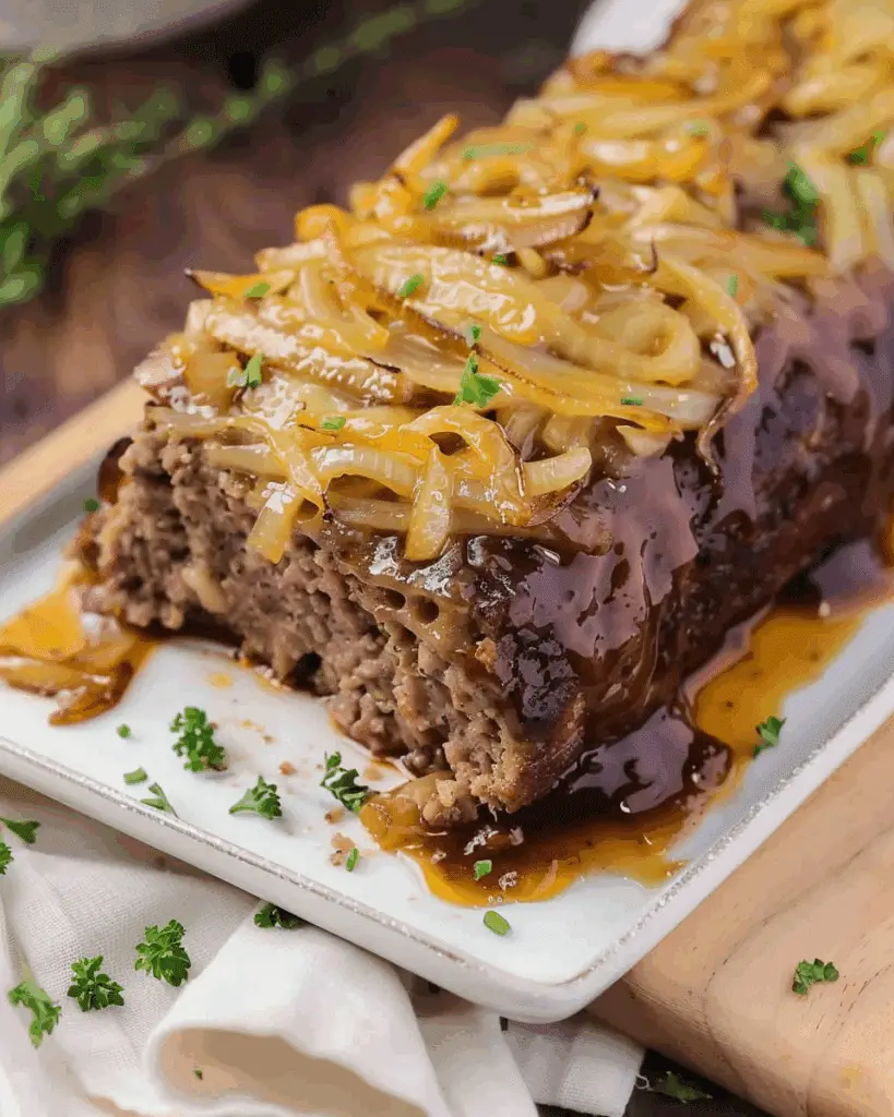 Keto French Onion Meatloaf