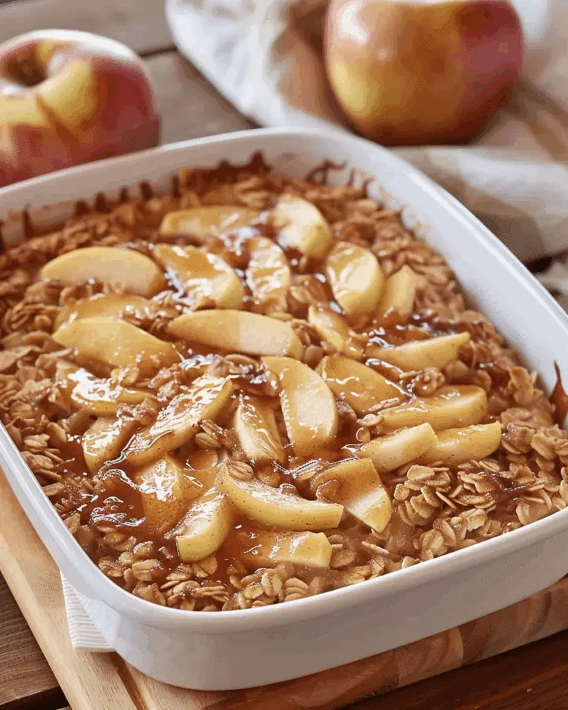 Amish-Style Apple and Cinnamon Baked Oatmeal