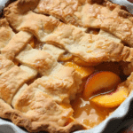 Triple Crust Peach Cobbler