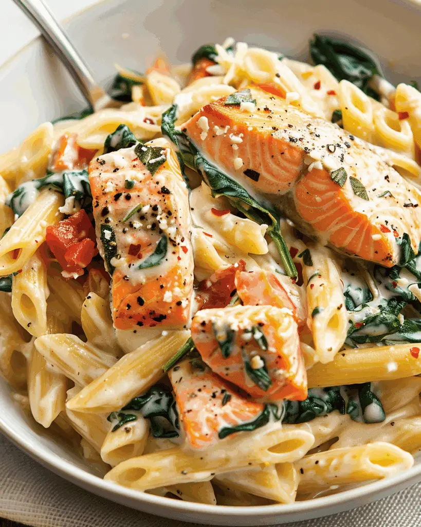 Creamy Tuscan Salmon Pasta