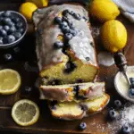 Lemon Blueberry Loaf with Lemon Glaze