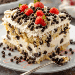 Cannoli Poke Cake