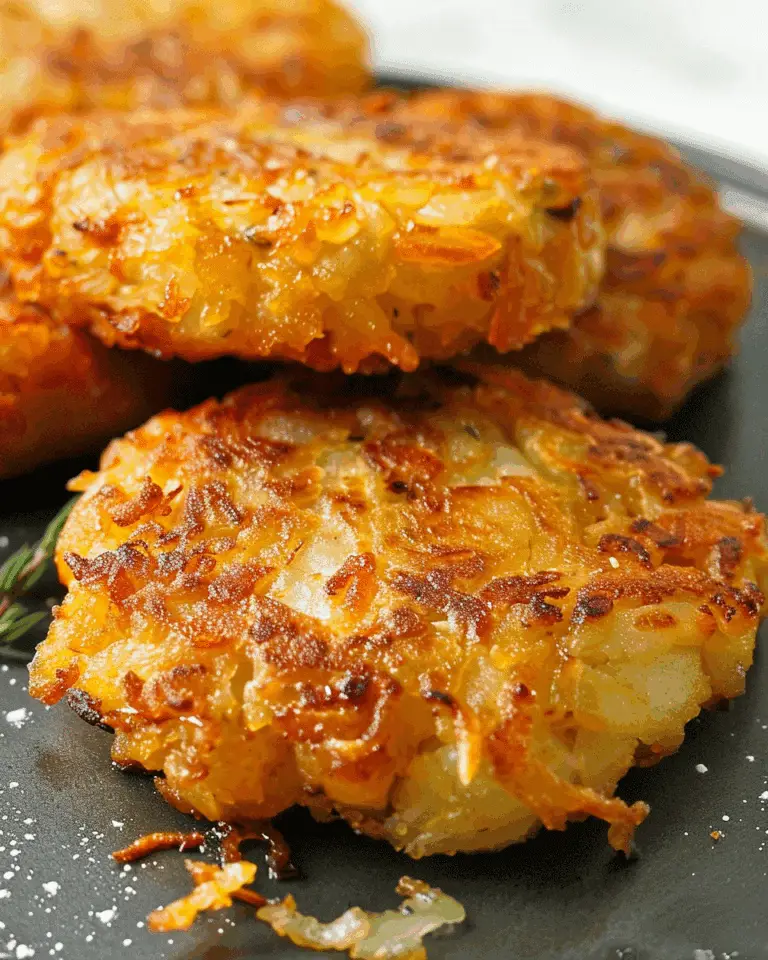 Crispy Cheesy Hash Brown Patties