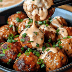 Korean BBQ Meatballs with Spicy Mayo Dip