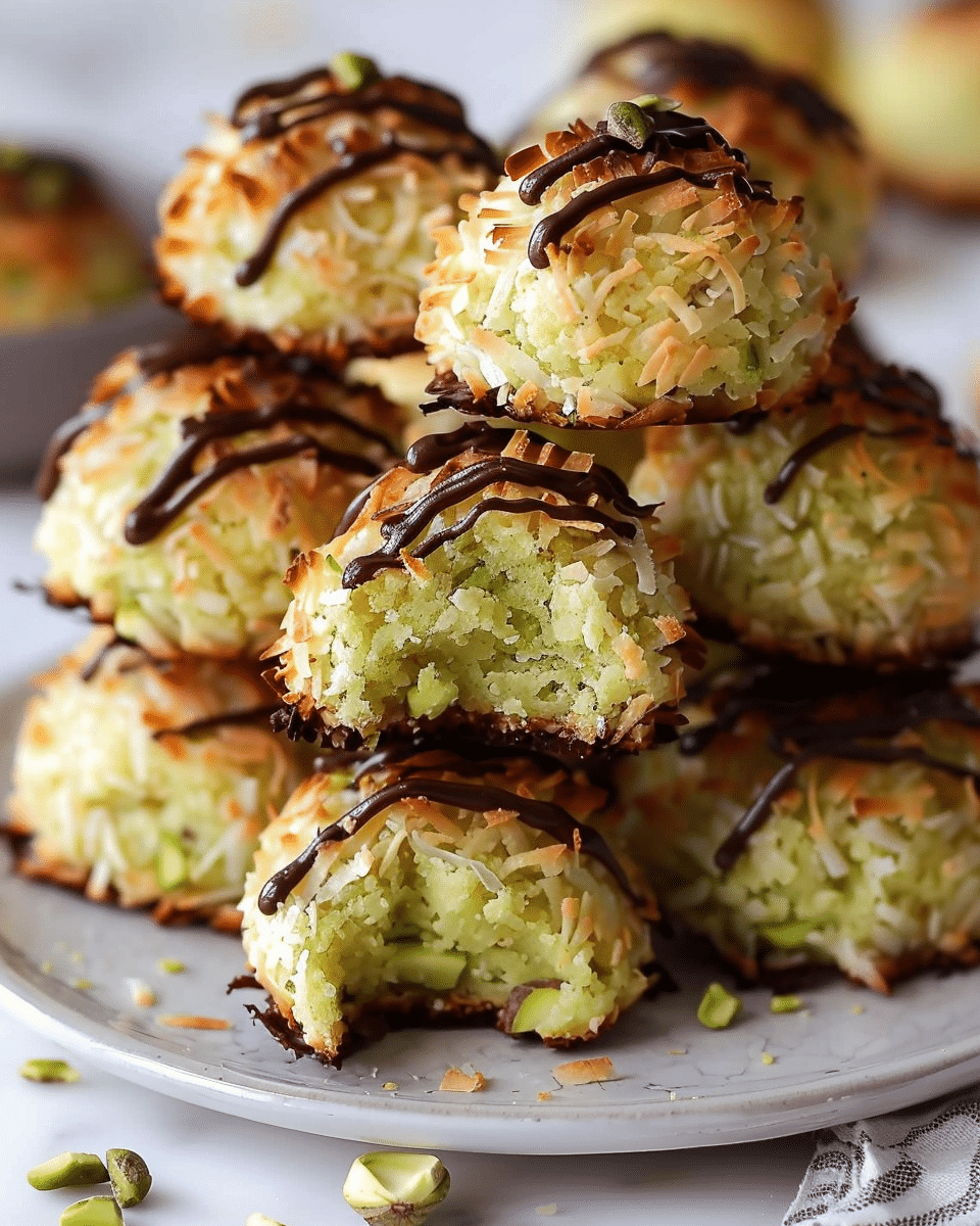 Pistachio Coconut Macaroons
