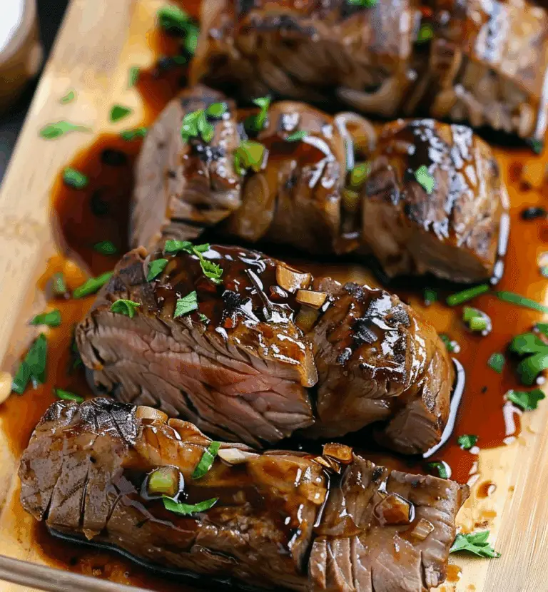 Balsamic Glazed Steak Rolls