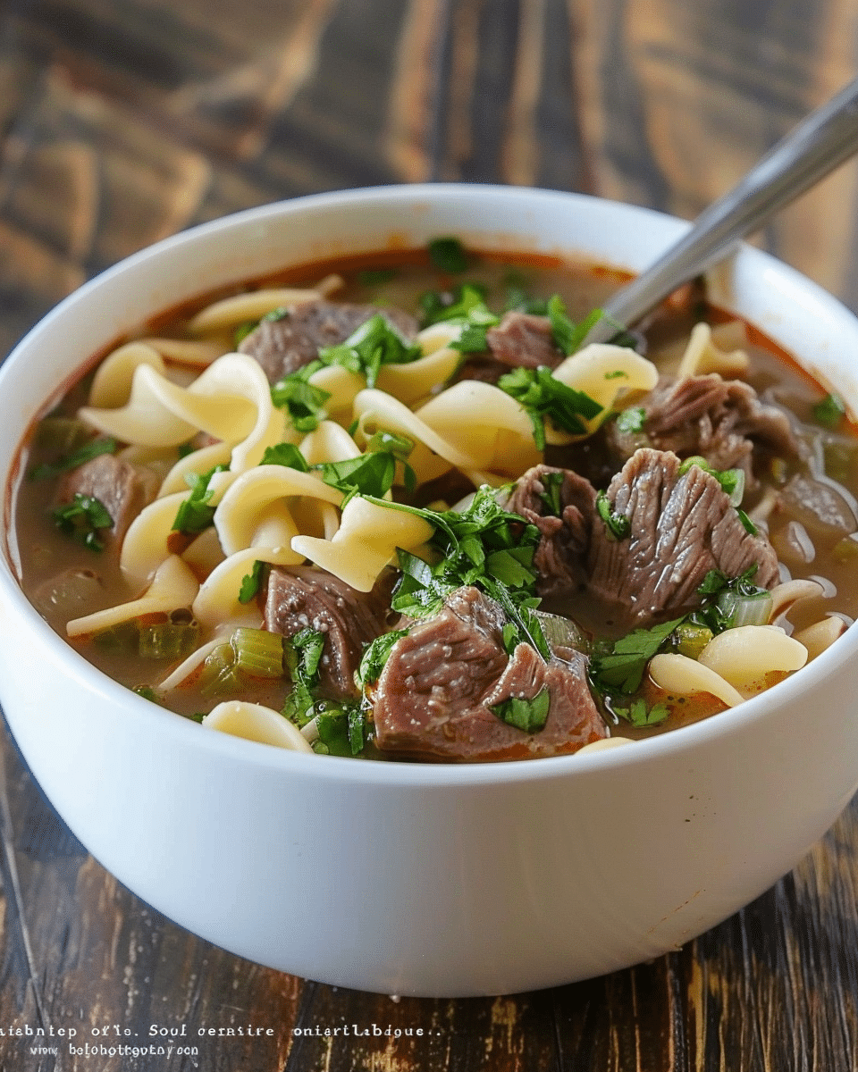 Beef and Noodle Soup
