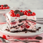 Cherry Oreo Icebox Cake