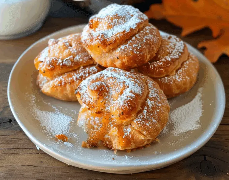 Pumpkin Crescent Roll Dumplings
