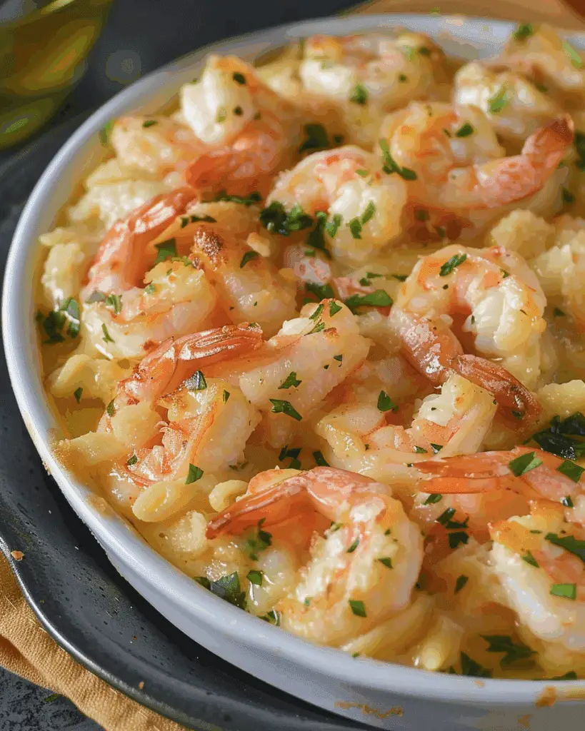 Shrimp Scampi Pasta Bake