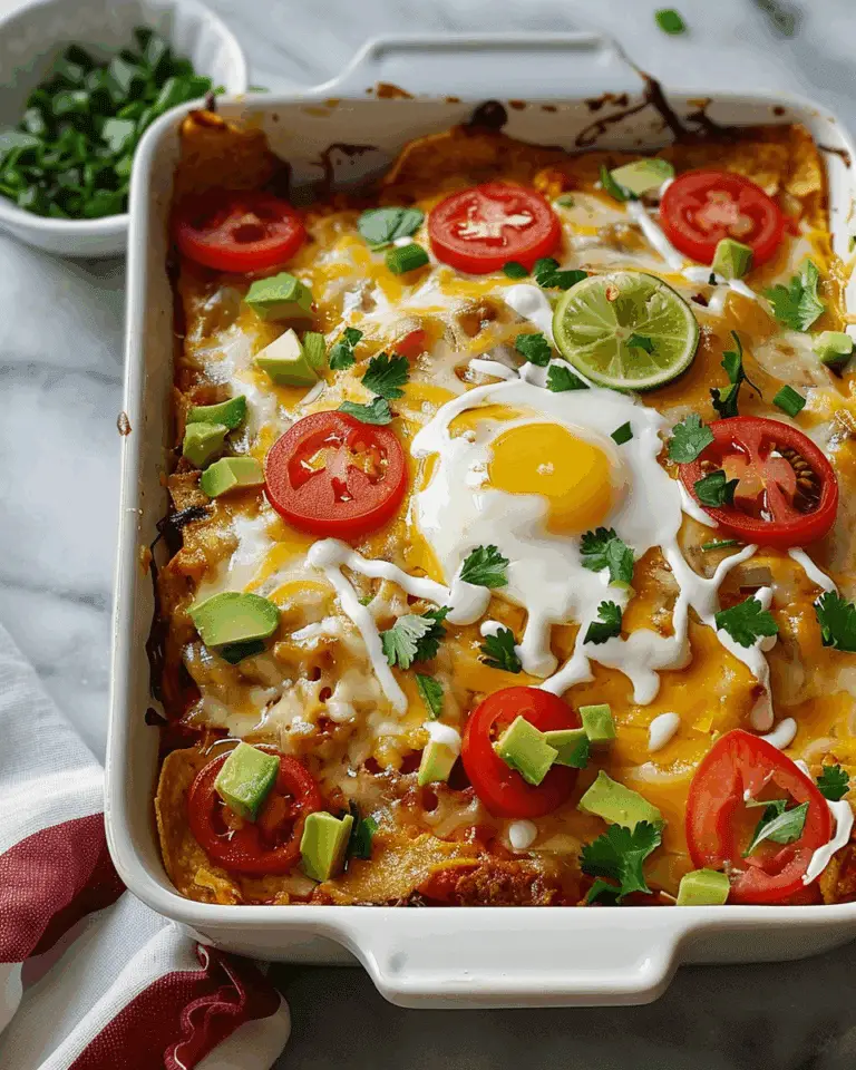 Chilaquiles Breakfast Casserole