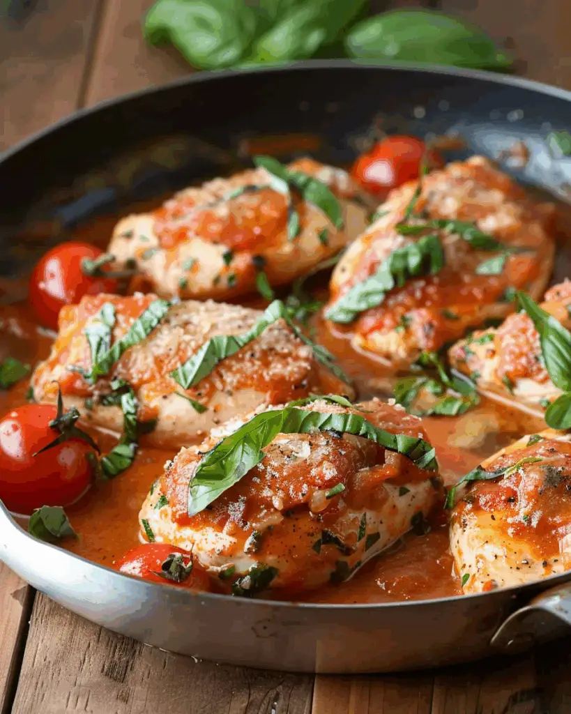 Easy Tomato Basil Chicken