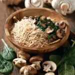 Mushroom and Spinach Orzo
