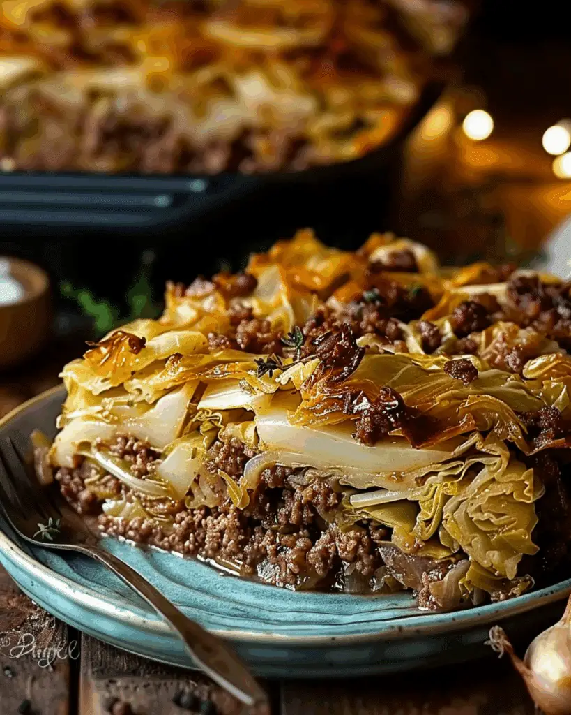 Cabbage Beef Bake