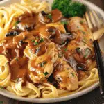 Chicken Marsala is a classic Italian-American dish featuring tender chicken cutlets sautéed in a rich, savory Marsala wine and mushroom sauce. This quick and elegant meal delivers restaurant-quality flavors with minimal ingredients, perfect for weeknight dinners or special occasions.