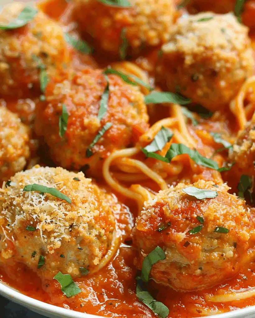 Parmesan Chicken Meatballs