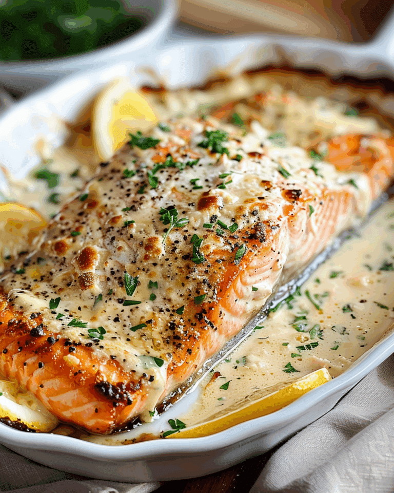 Baked Boursin Salmon