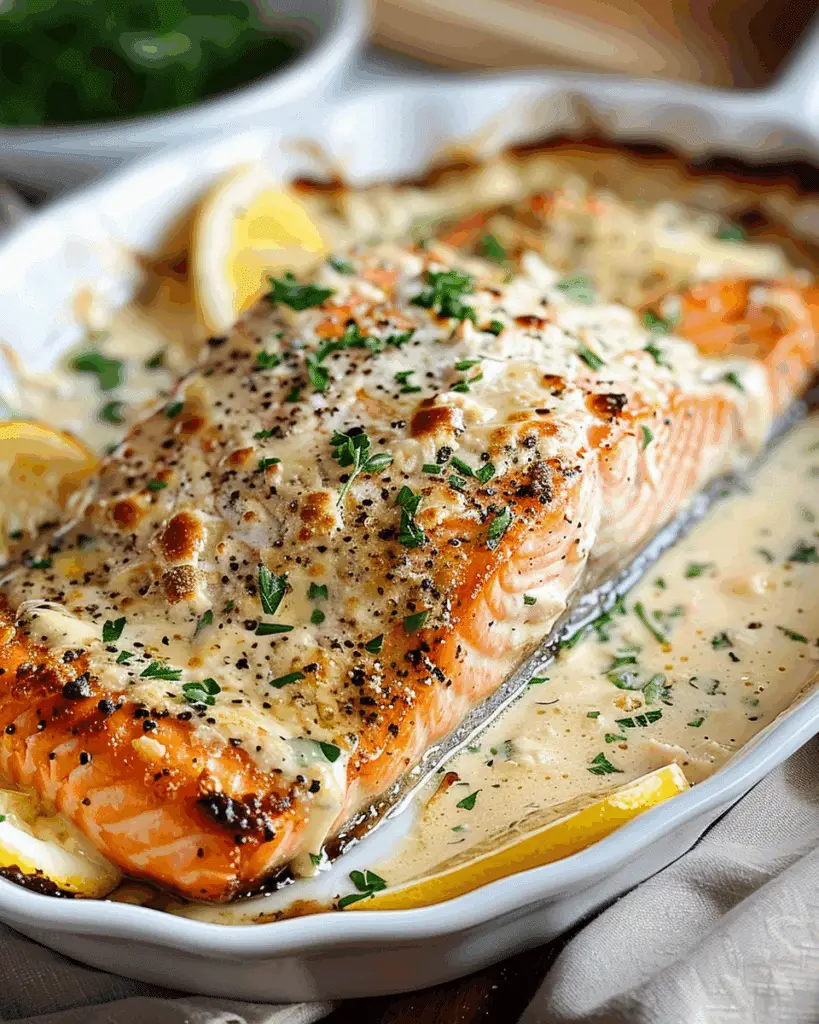 Baked Boursin Salmon