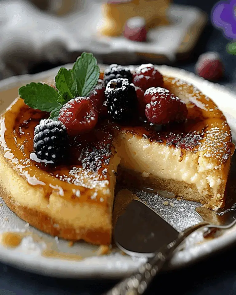 Double Vanilla Crème Brûlée Cake