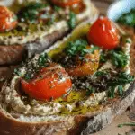 Mediterranean Hummus Toast with Za'atar