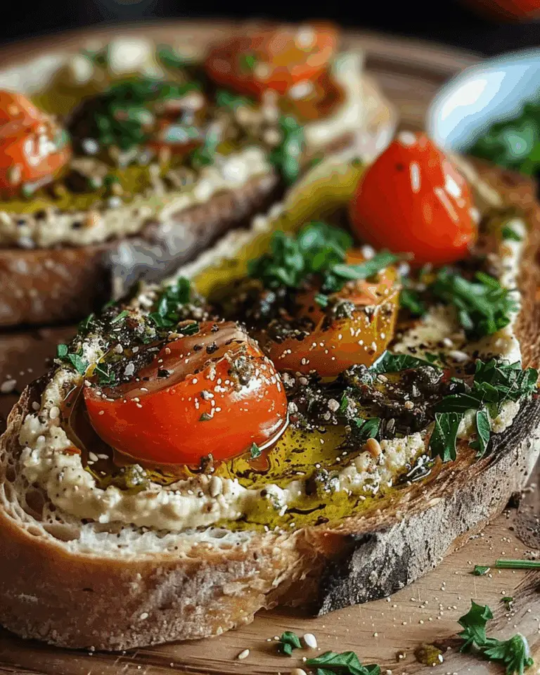 Mediterranean Hummus Toast with Za’atar