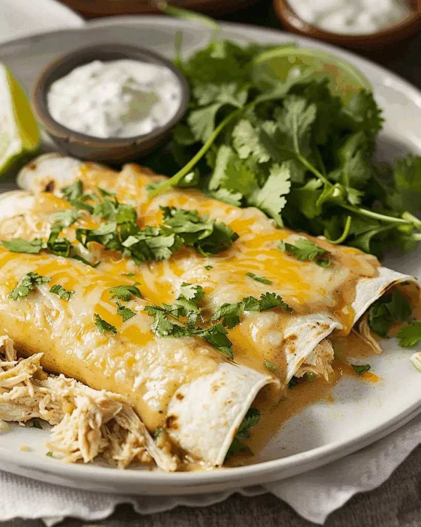White Chicken Enchiladas