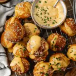 Pretzel Bites with Cheddar Sauce