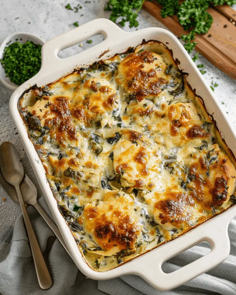 Spinach Artichoke Chicken Bake