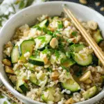 Zucchini Fried Rice with Walnuts