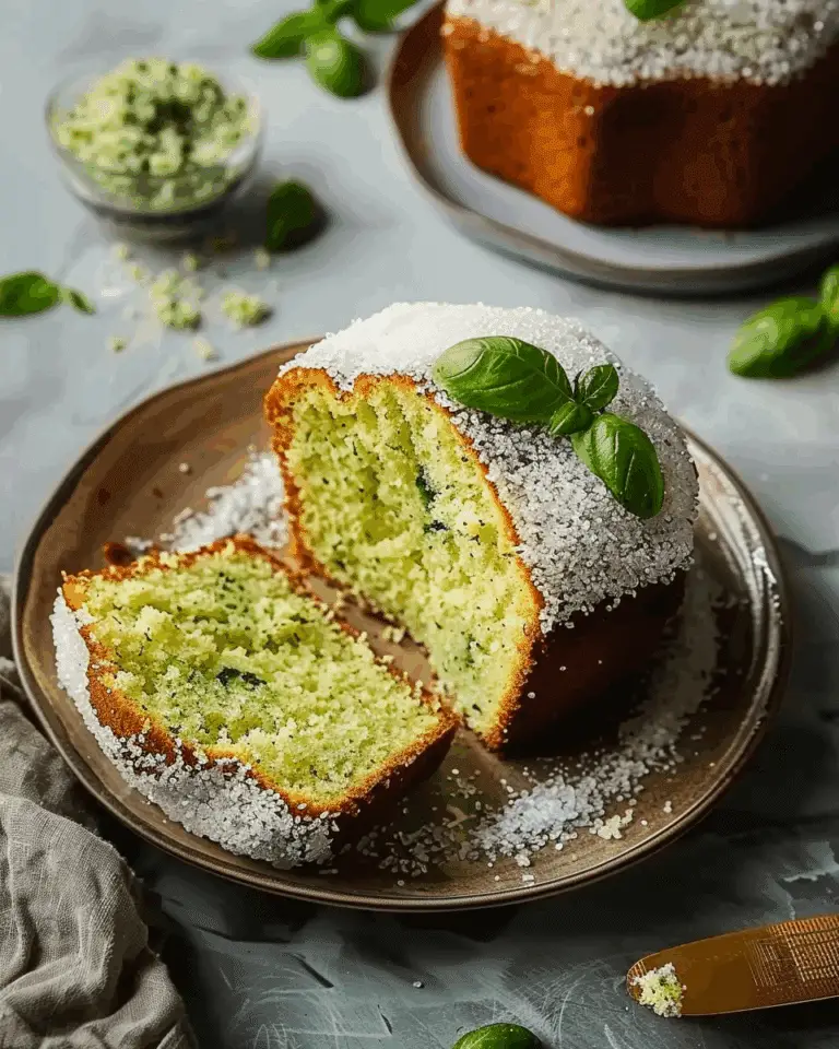 Basil Sugar Pound Cakes