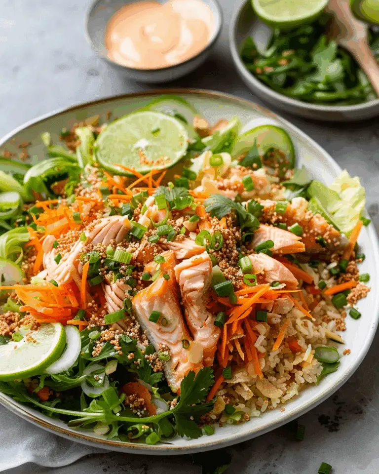 Salmon Crispy Rice Salad
