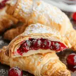 Cherry Puff Pastry Turnovers