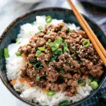 Korean Ground Beef and Rice Bowls