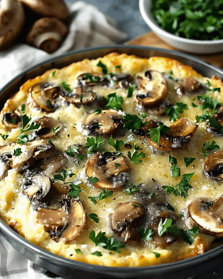 Mushroom Polenta Casserole