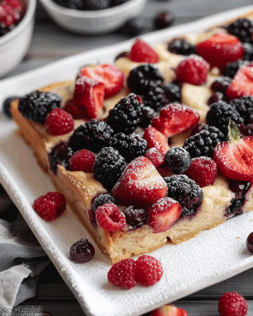 Triple Berry Focaccia