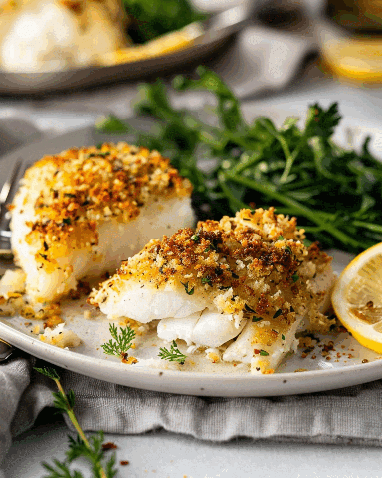 Baked Panko Cod
