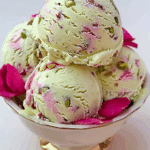 Rose Pistachio Cheesecake Ice Cream