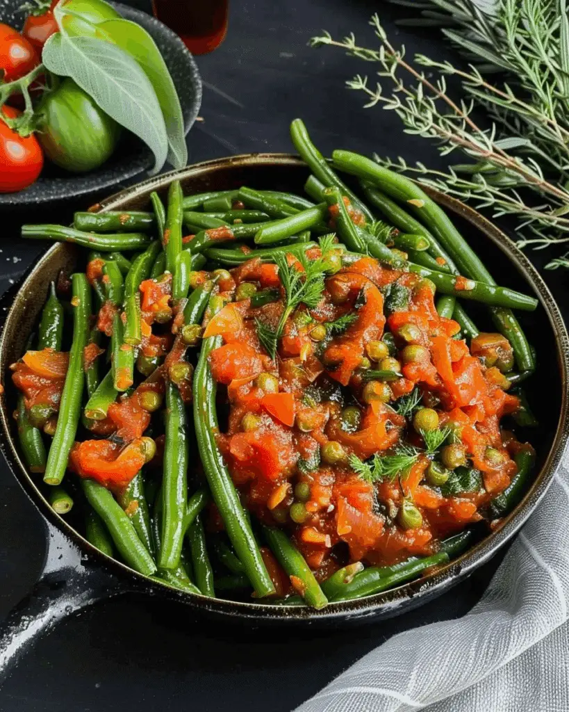 Green Beans With Tomato Sauce