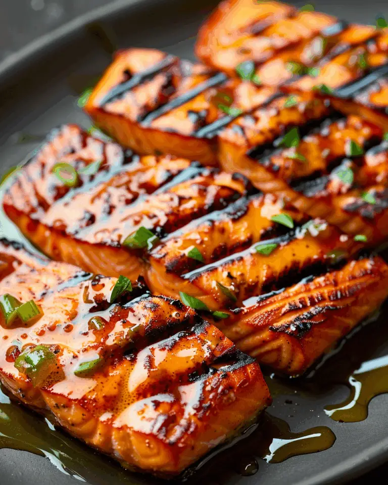 Glazed Grilled Salmon Fillets