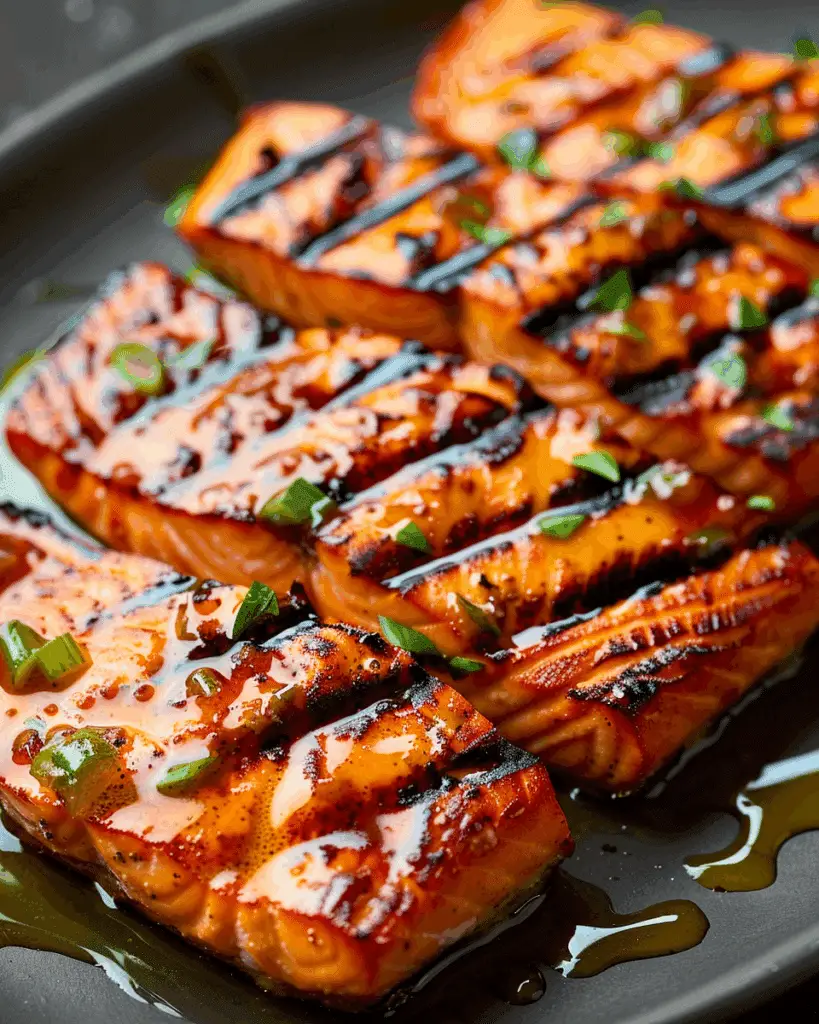 Glazed Grilled Salmon Fillets