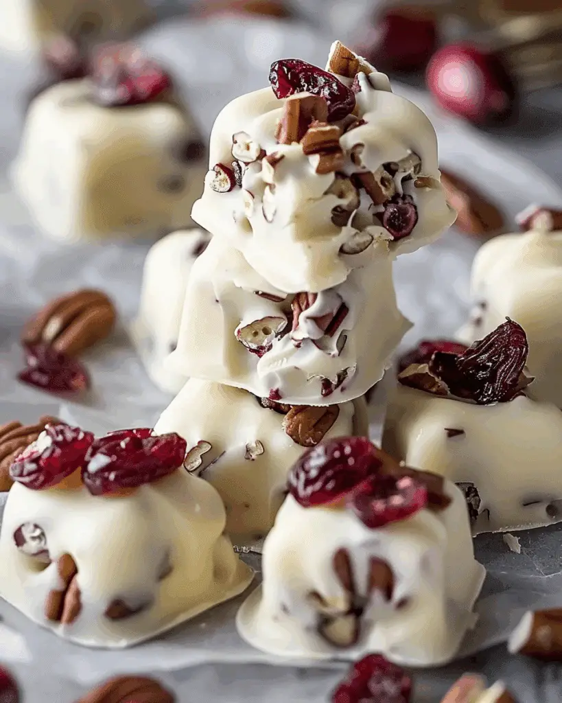 White Chocolate Cranberry Pecan Clusters