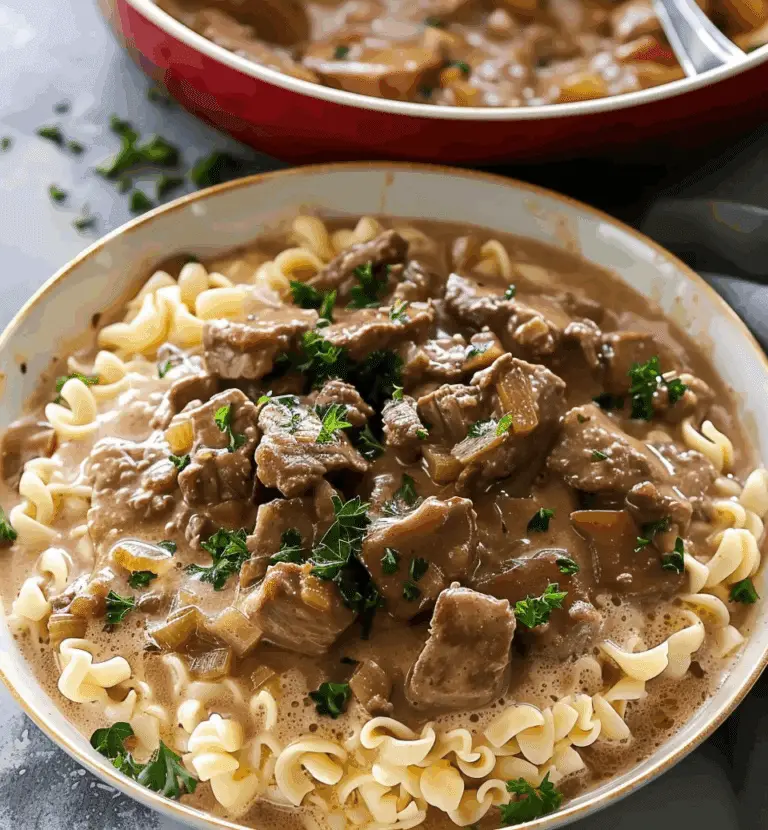 Ground Beef Stroganoff