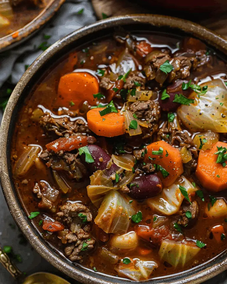 Best Ever Beef and Cabbage Soup