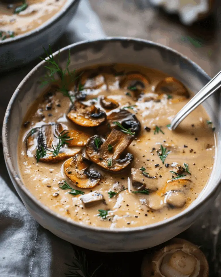 Creamy Hungarian Mushroom Soup