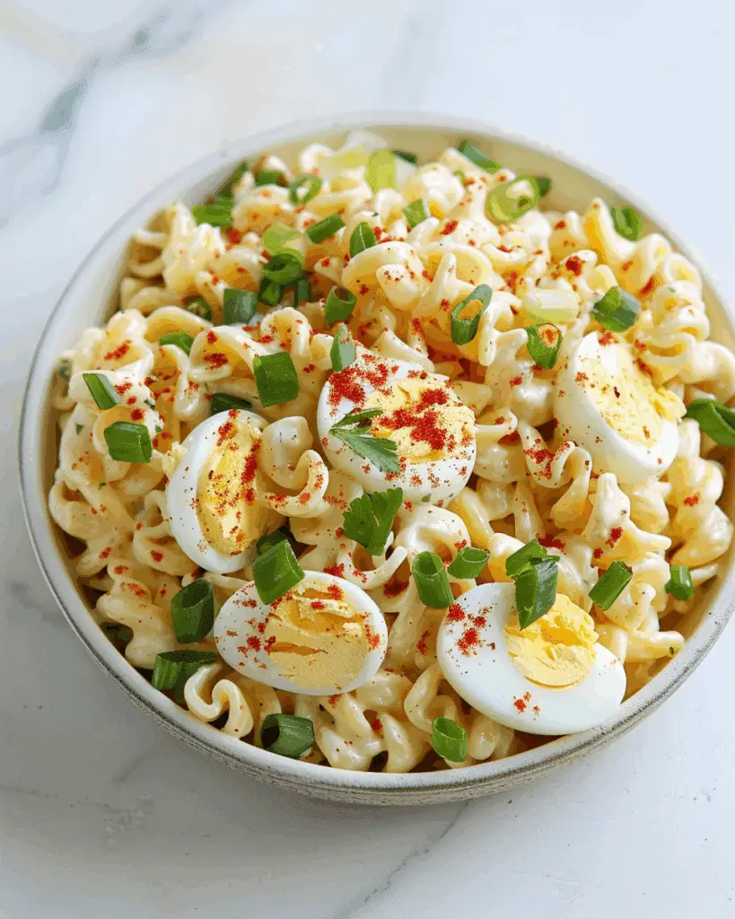 Deviled Egg Pasta Salad