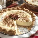 Cinnamon Vanilla Creamy Custard Pie