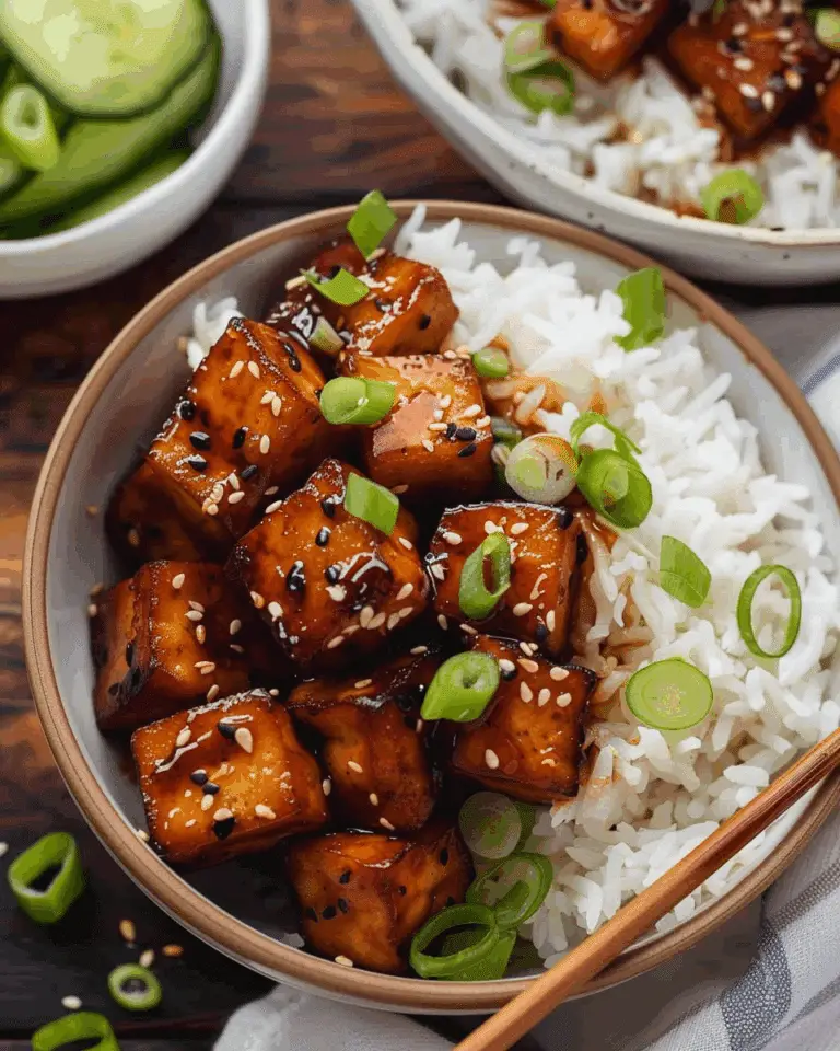Honey Sriracha Tofu