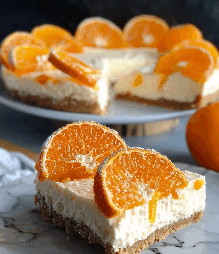 No-Bake Mandarin Cheesecake
